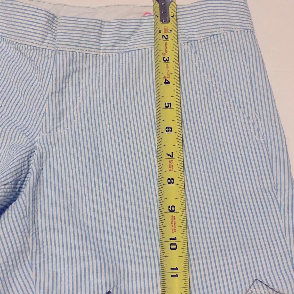 Lilly Pulitzer The Buttercup Short in Blue & White Stripe Seersucker - Picture 12 of 12